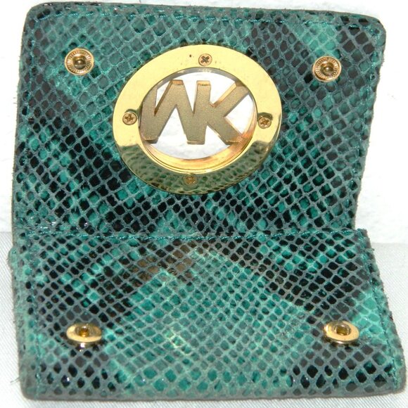 Michael Kors Python Embossed Card Case - Picture 6 of 7